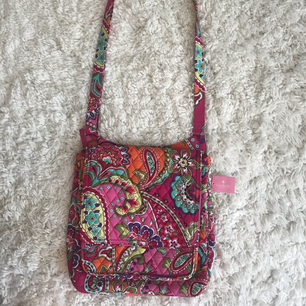 Vera Bradley Mailbag -UNUSED - pink swirls